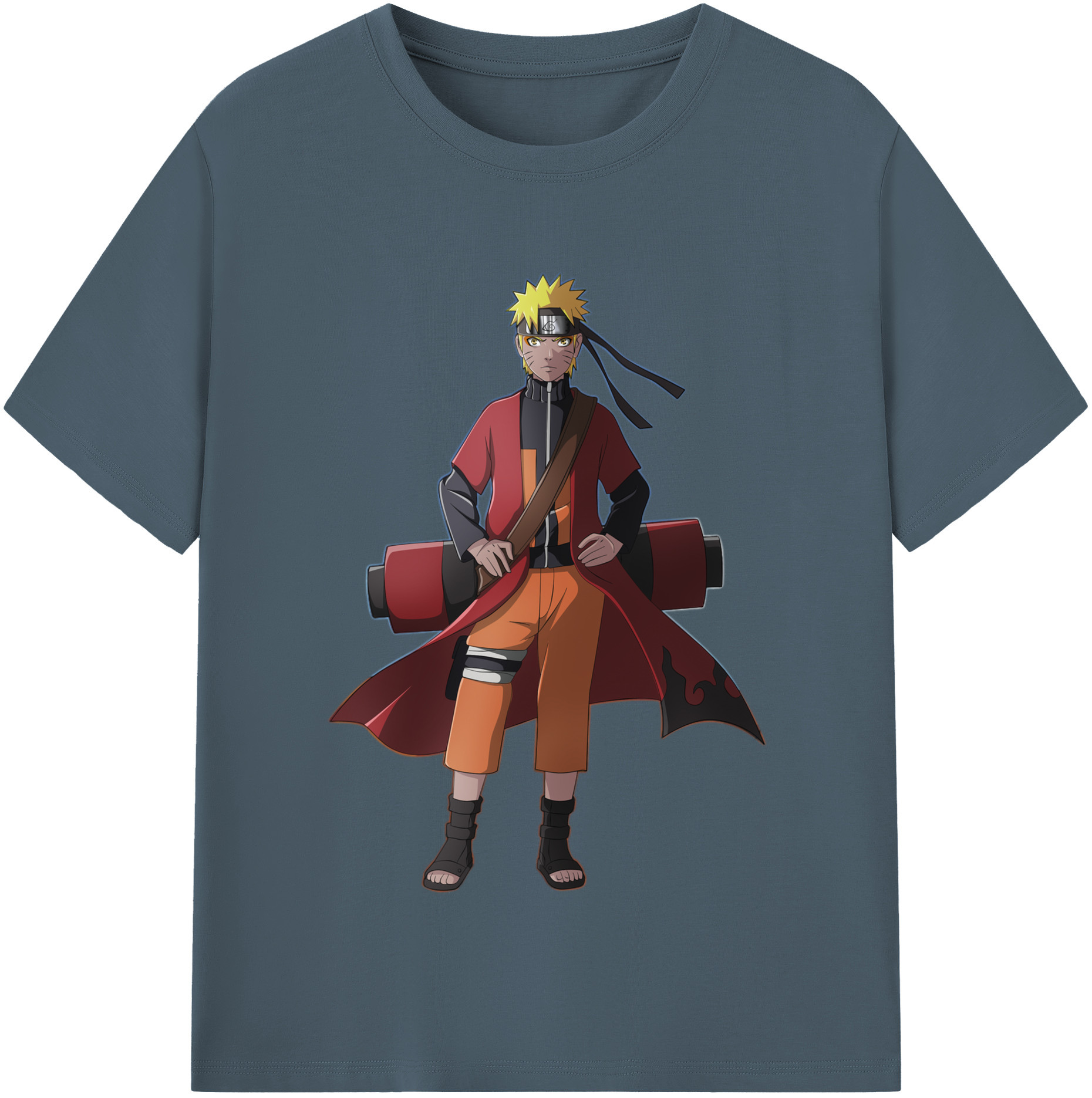 （画像用） NARUTO -ナルト- うずまき ナルト Uzumaki Naruto 綿100％半袖Tシャツ（フロントプリント）